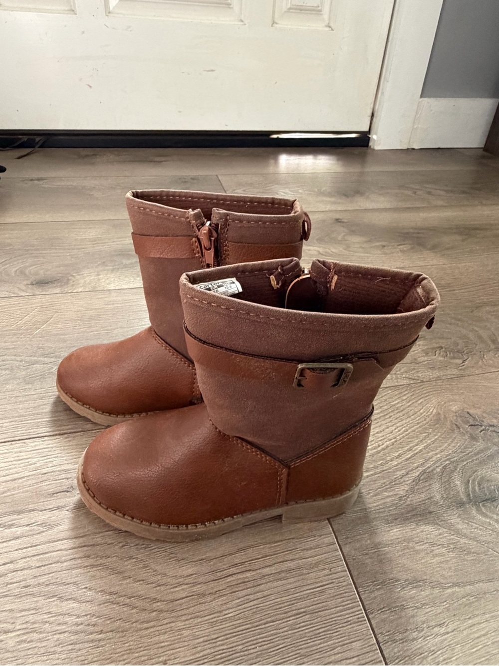 Carters Kids Brown Pull-On Winter Boots